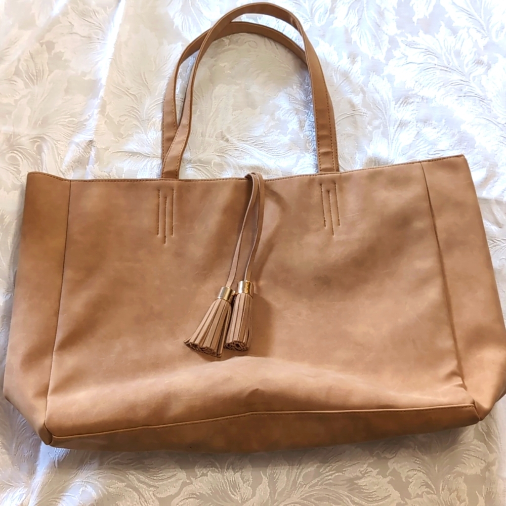 Stein Mart Distressed PU Tote Bag